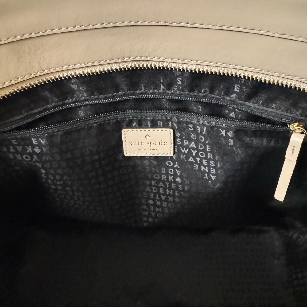 Kate Spade Tan and Black Structured Tote - Picture 4 of 9